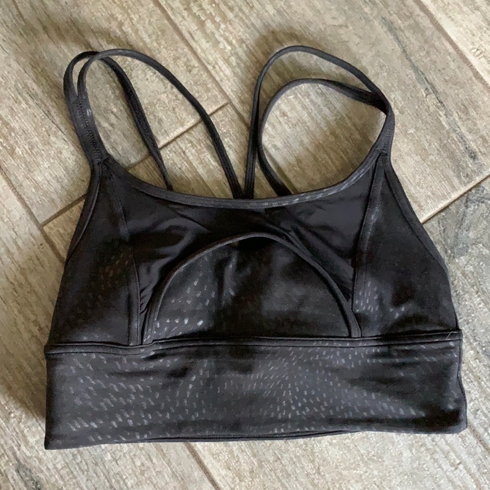 Lululemon Align black mesh sports bra